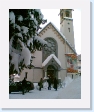 Arriving for our rehearsal at the church in Davos